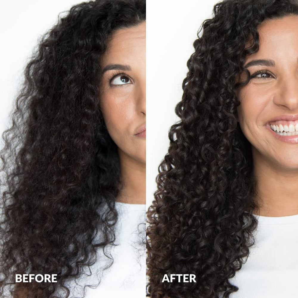 Love Ur Curls shampoo lather on hand demonstrating gentle cleansing benefit