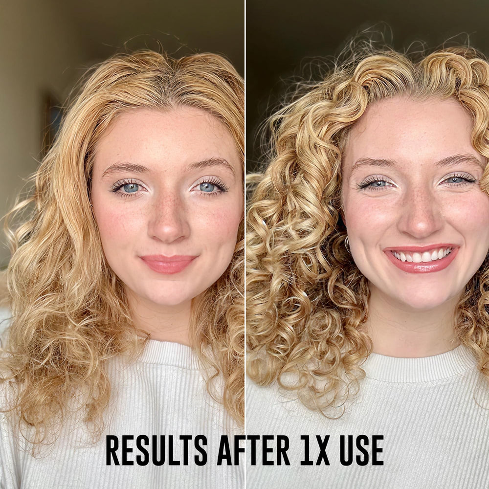 Love Ur Curls three products lined up highlighting a coordinated routine