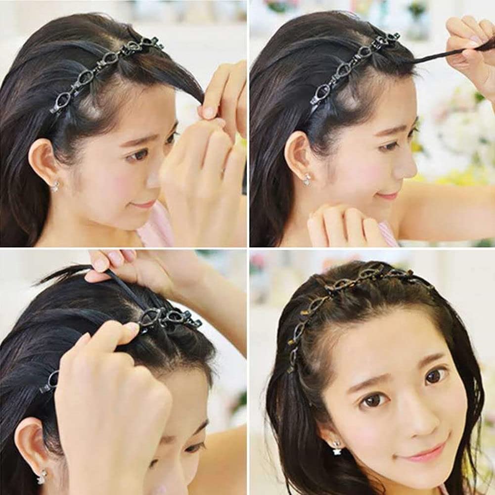 LOVEF both black and brown barrettes displayed for color versatility