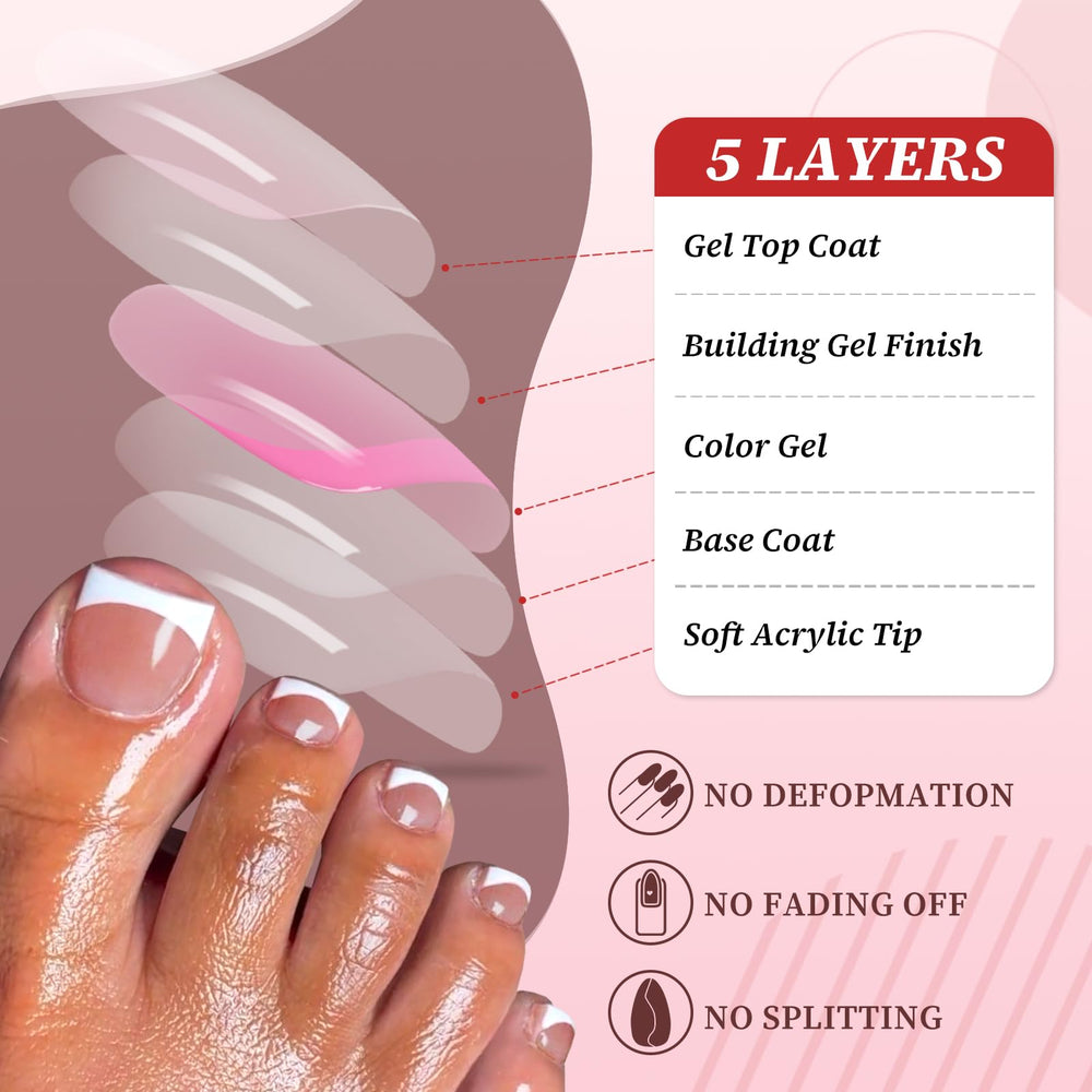 LoveOurHome application in progress on foot model demonstrating easy to apply