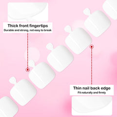 LoveOurHome nail file and wooden stick beside tips, showing easy at-home prep