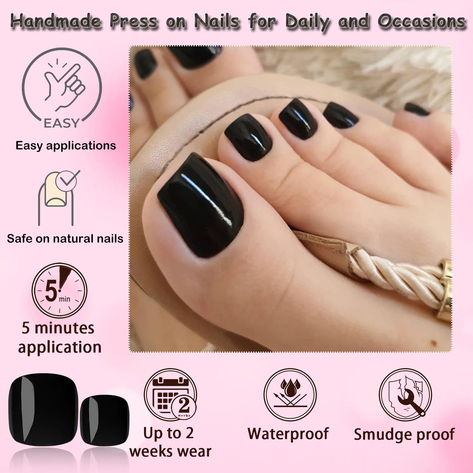 LoveOurHome nail file and wooden stick included for prepping and shaping toes with precision