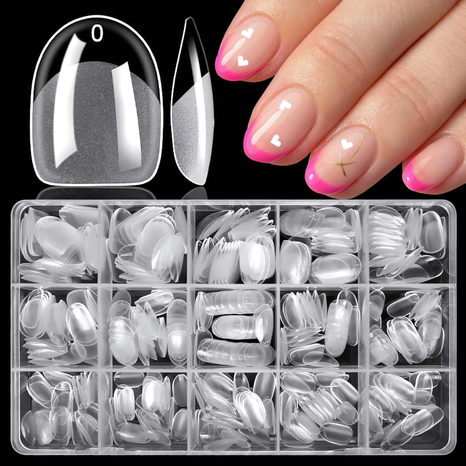 LoveOurHome front packaging showing 360 clear gel tips and brand