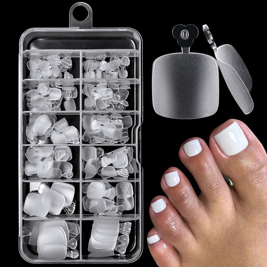 LoveOurHome front packaging of 240 clear toe tips showing kit convenience