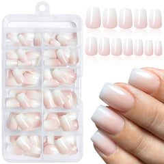LoveOurHome front packaging showing ombre coffin nails and included tools for easy styling