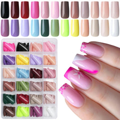 LoveOurHome front packaging showing 24-color set and 576 nails benefit instant variety