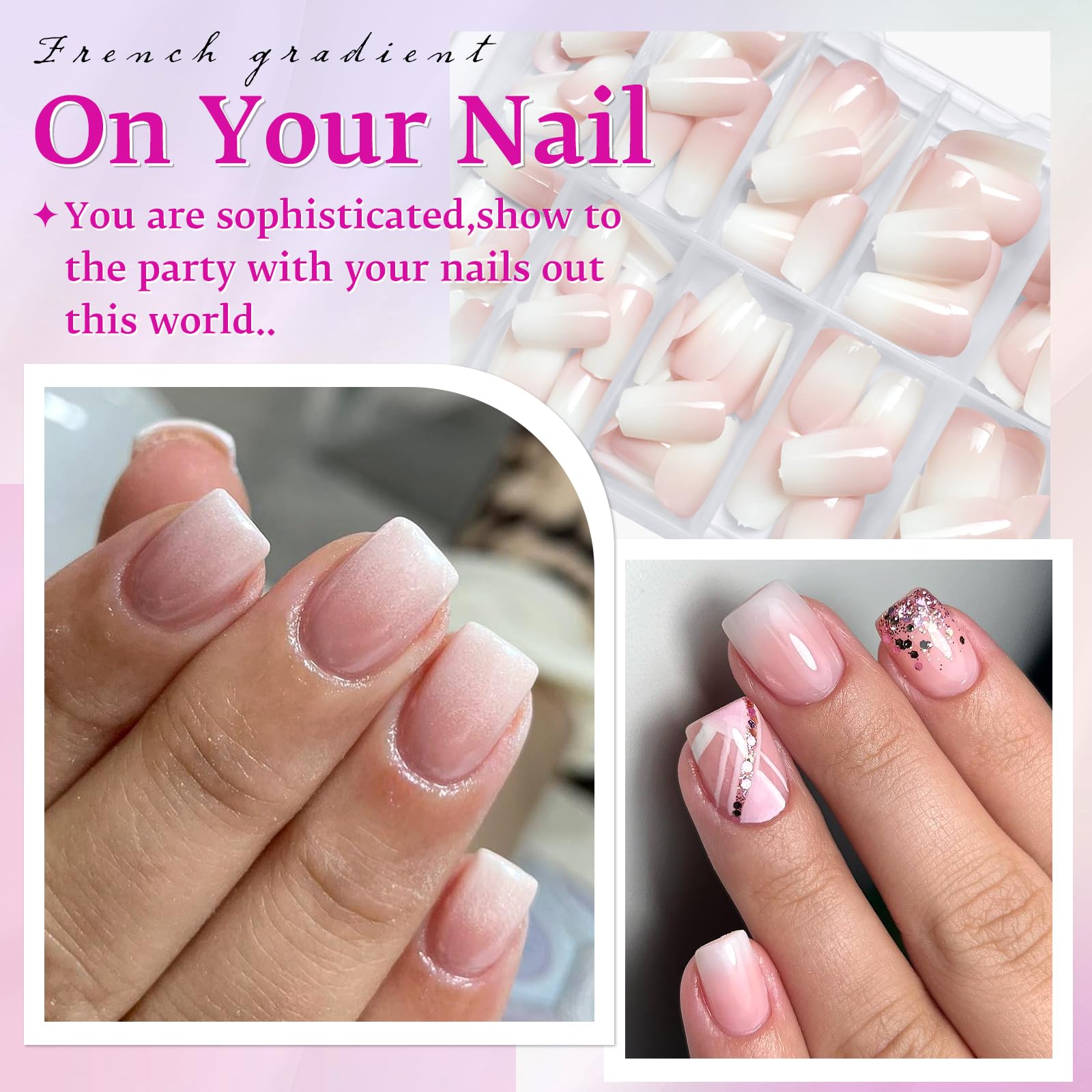 LoveOurHome open case revealing 144 nails organized for quick selection and reuse