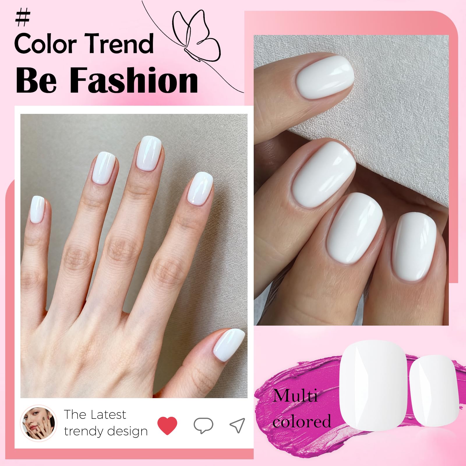 LoveOurHome lifestyle shot of finished manicure on hands matching outfits benefit versatile style