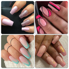 LoveOurHome nails applied on fingers lifestyle image showing quick salon look