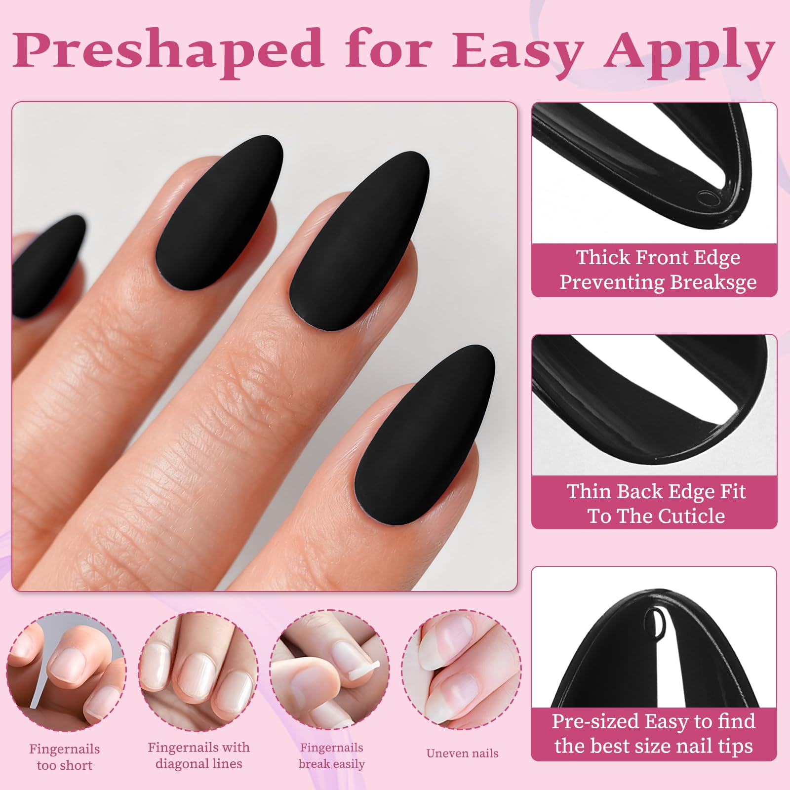 LoveOurHome nails applied on hand demonstrating natural look and comfortable fit