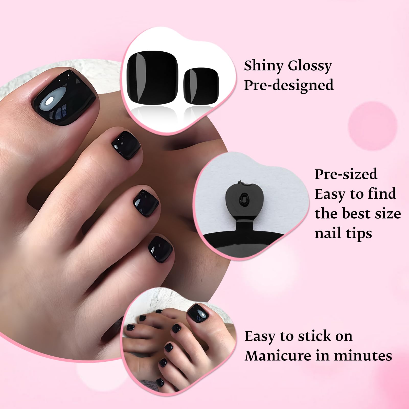 Hand holding a LoveOurHome toe tip to show scale and demonstrate natural coverage and strength