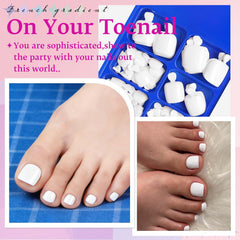 LoveOurHome toe press-on next to coin to show scale and realistic coverage