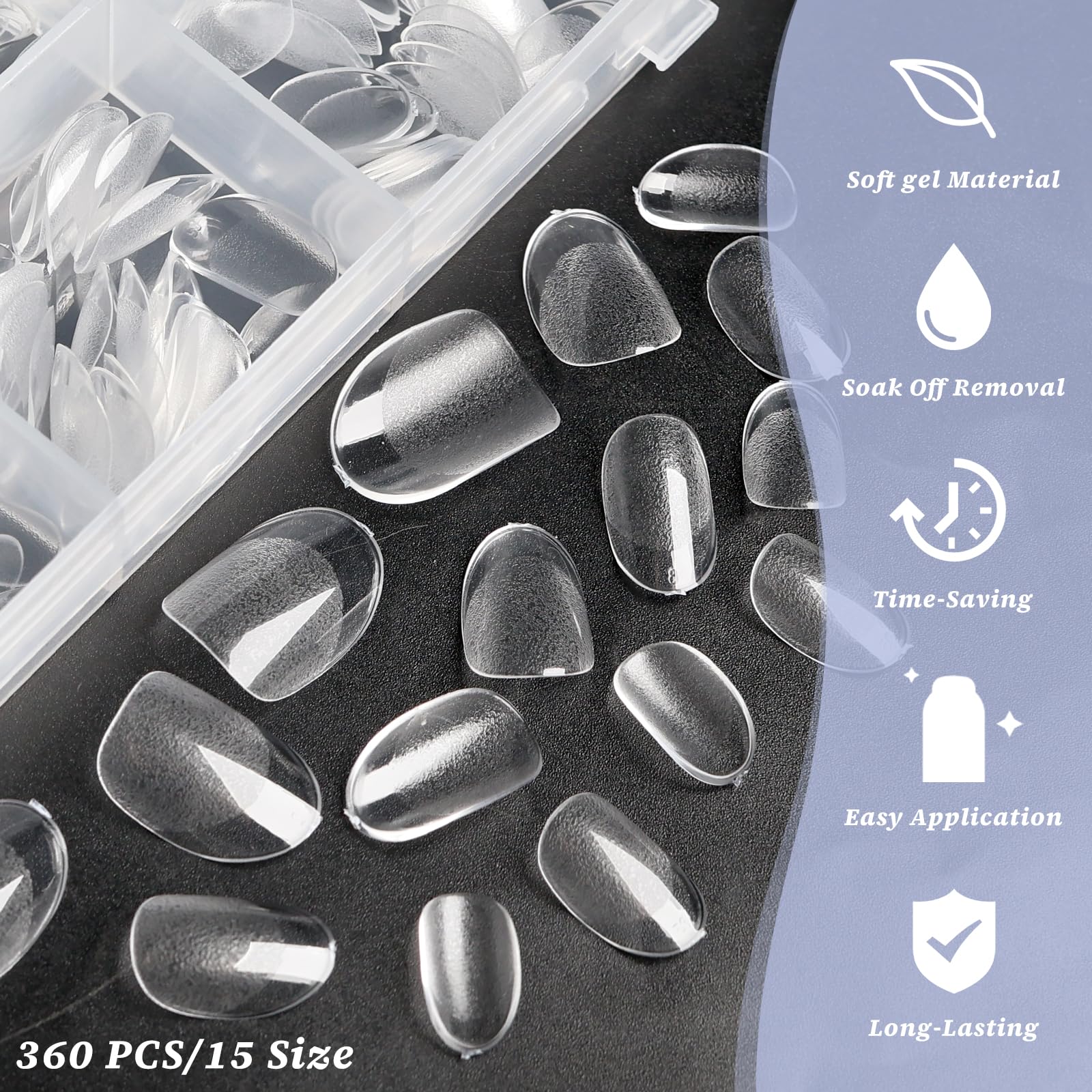 LoveOurHome display of numbered sizes and 24 tips per size for precise fit