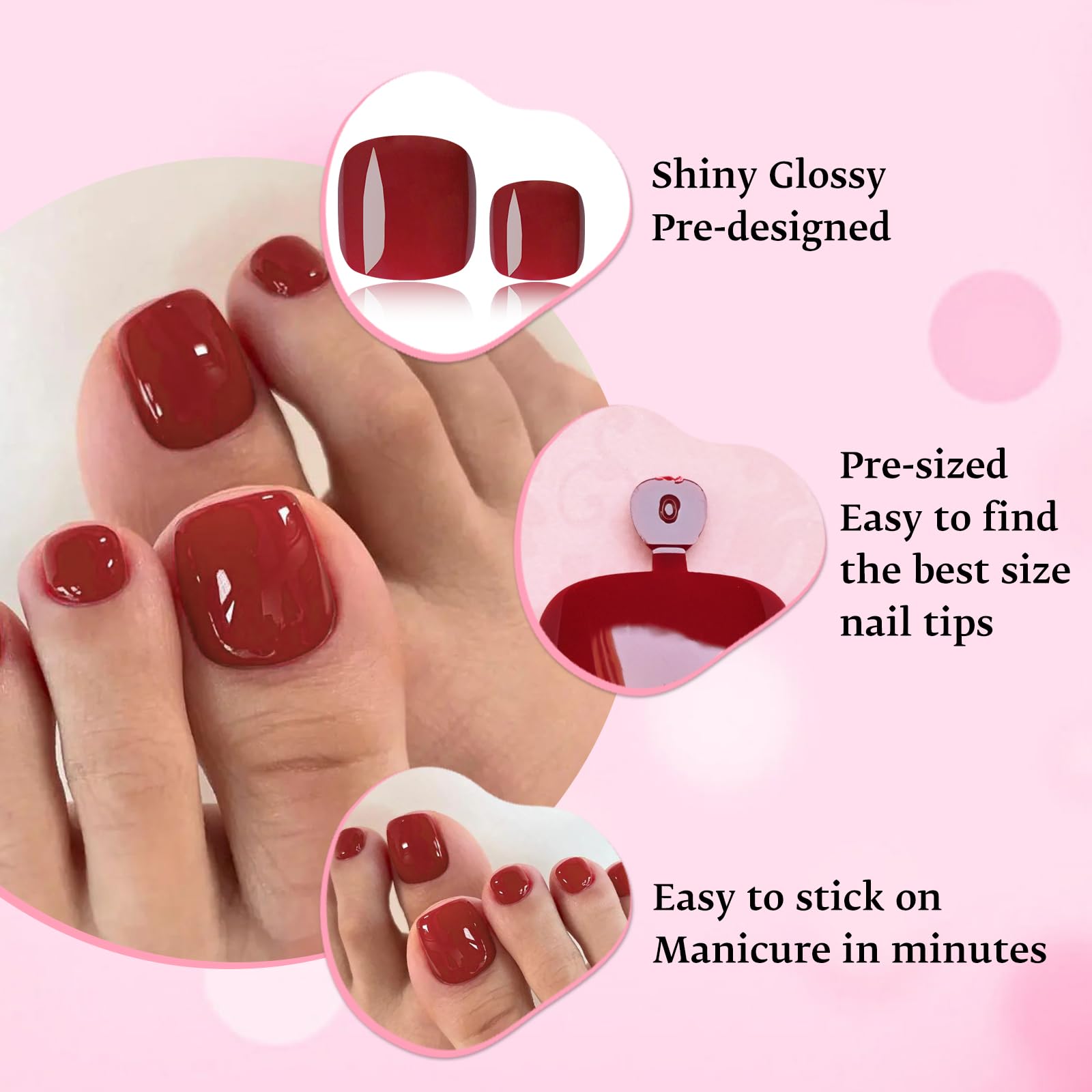 LoveOurHome numbered toe tips layout demonstrating size options for fit