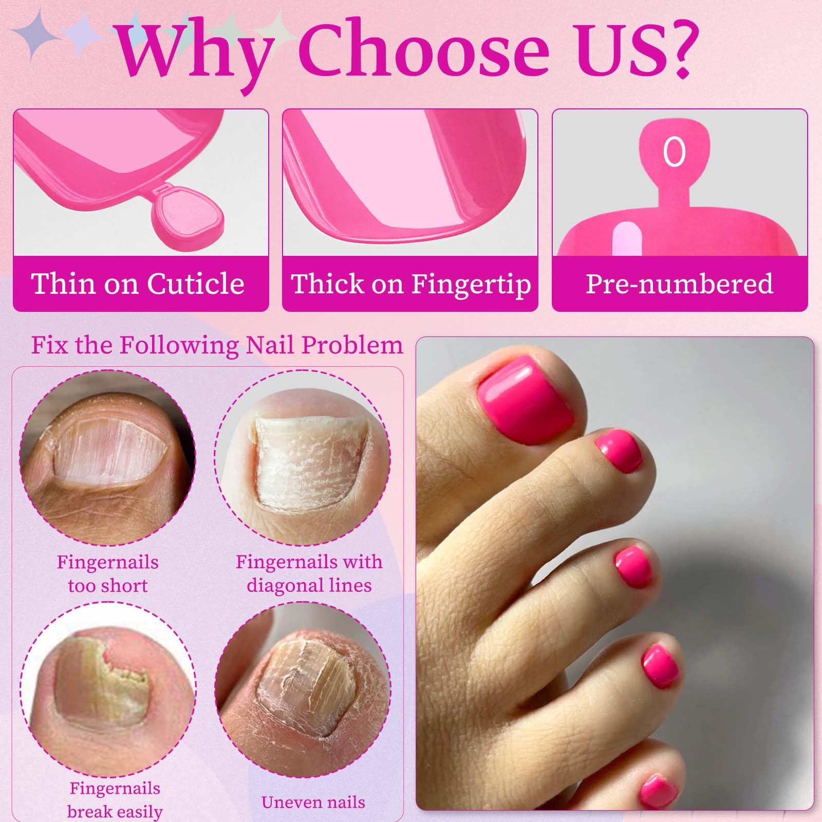 LoveOurHome toenail next to a coin to show scale and selection for proper sizing