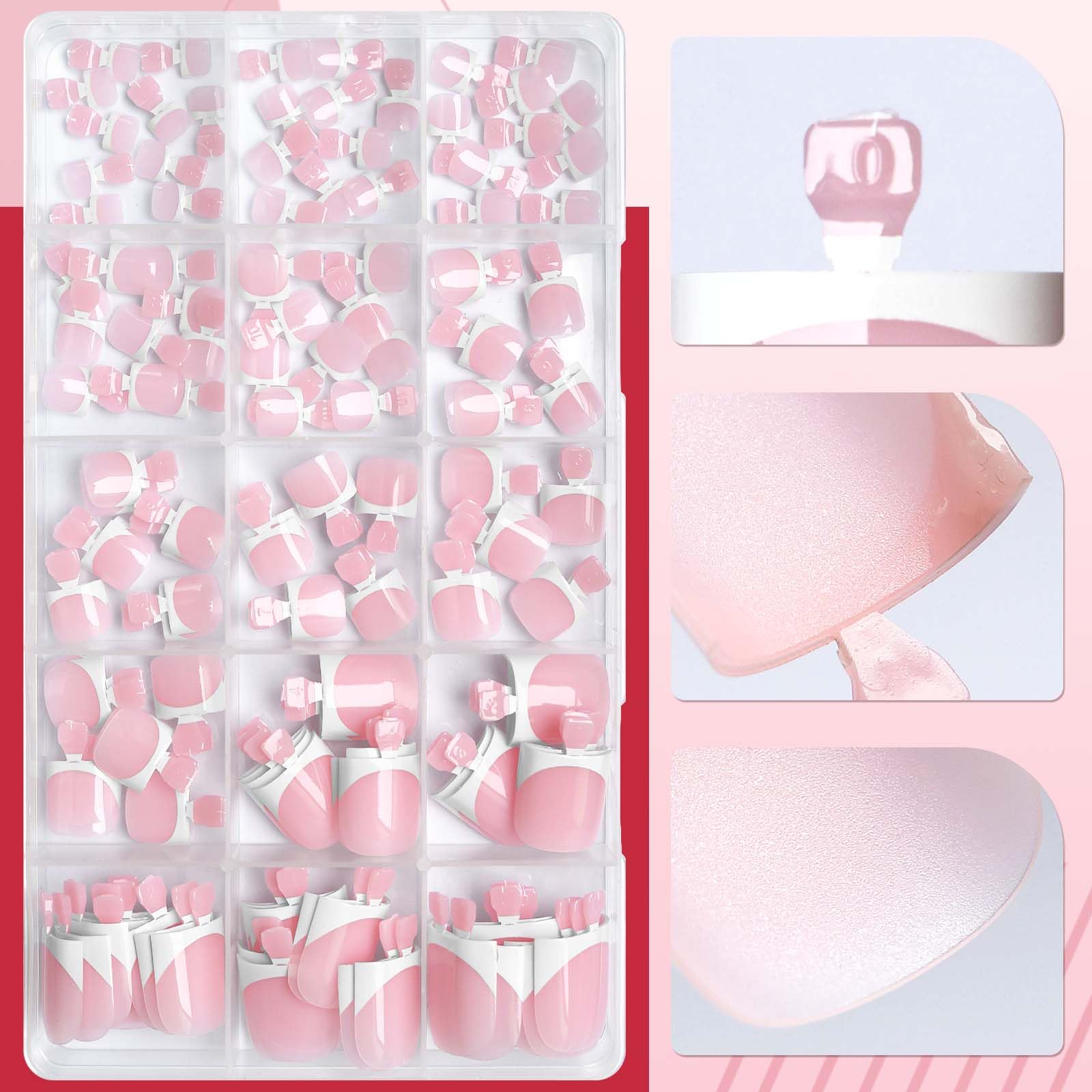 LoveOurHome layout of multiple nail sizes to ensure snug fit and variety