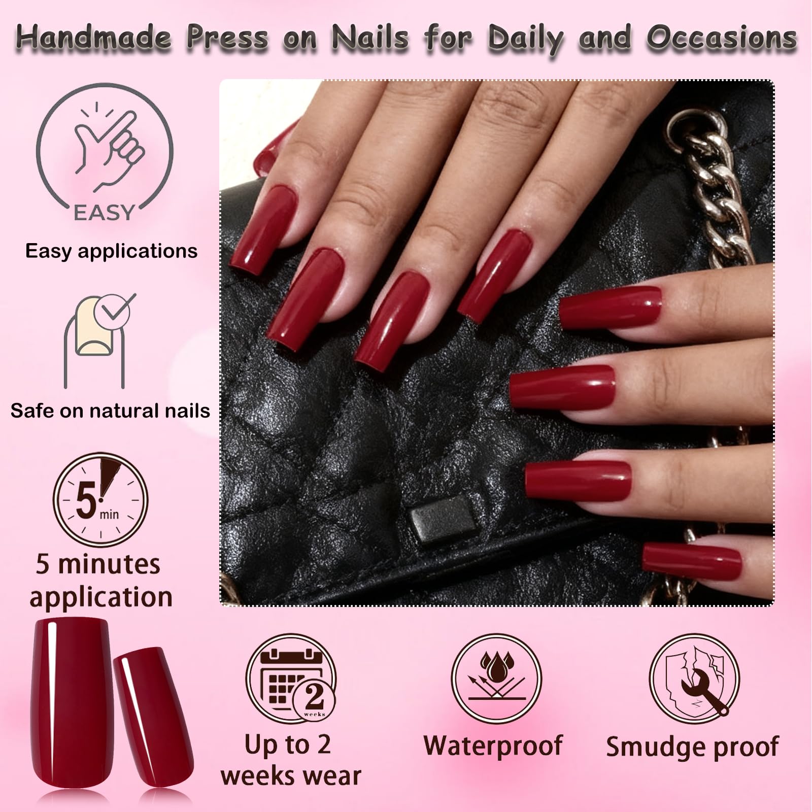 LoveOurHome nail size array with 12 sizes demonstrating customizable fit