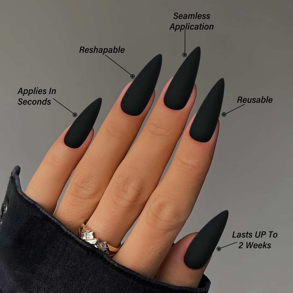 LoveOurHome trimmed stiletto shaped into almond proving customizable styling