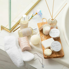 LOVERY soy candle and diffuser styled to create relaxing scent