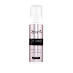 Loving Tan bottle front showing product and easy application benefits