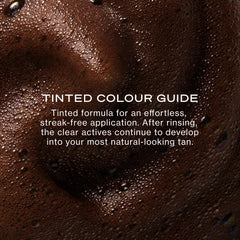 Loving Tan applied on arm showing even coverage and visible guide colour