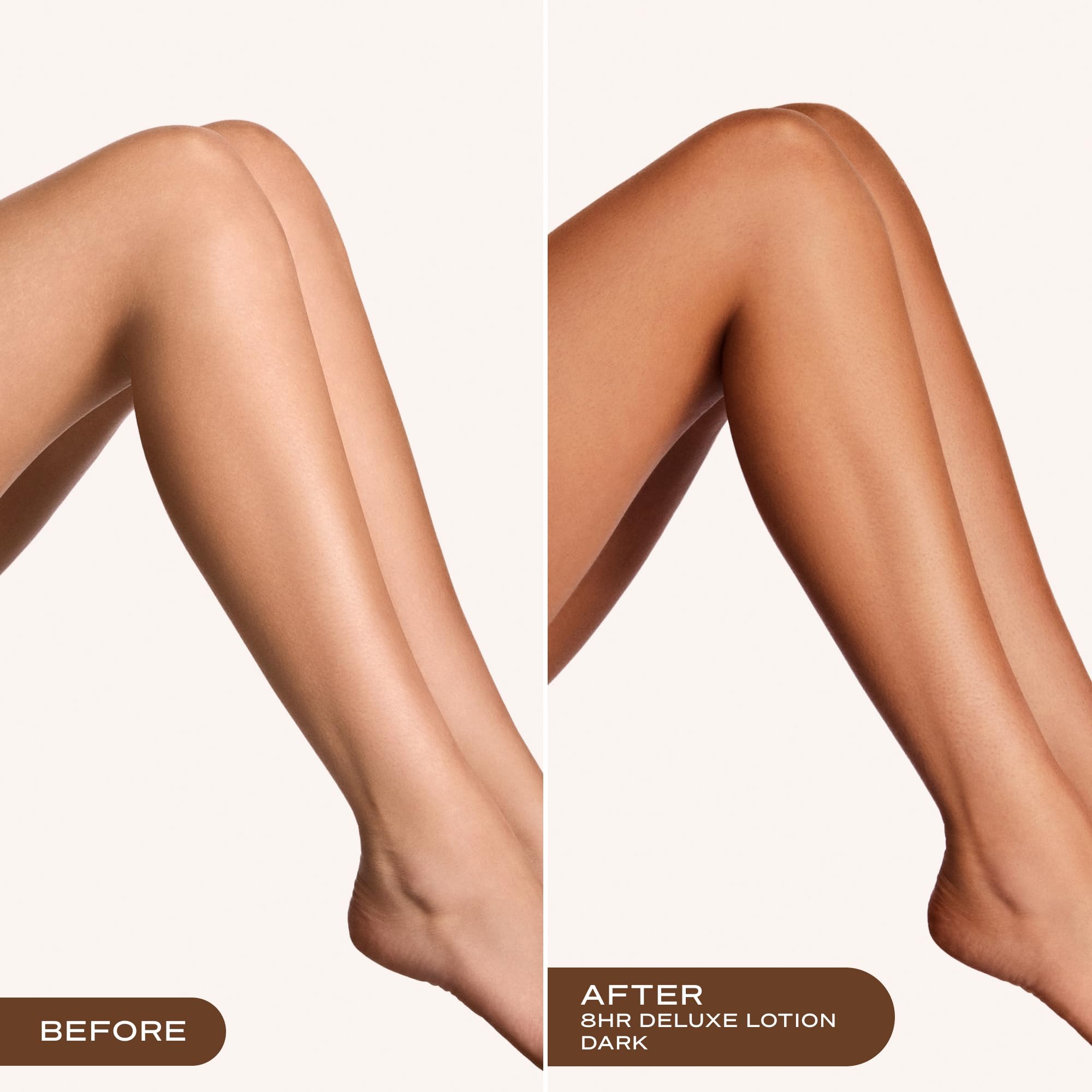 Loving Tan lotion texture close-up showing smooth, quick-dry formula