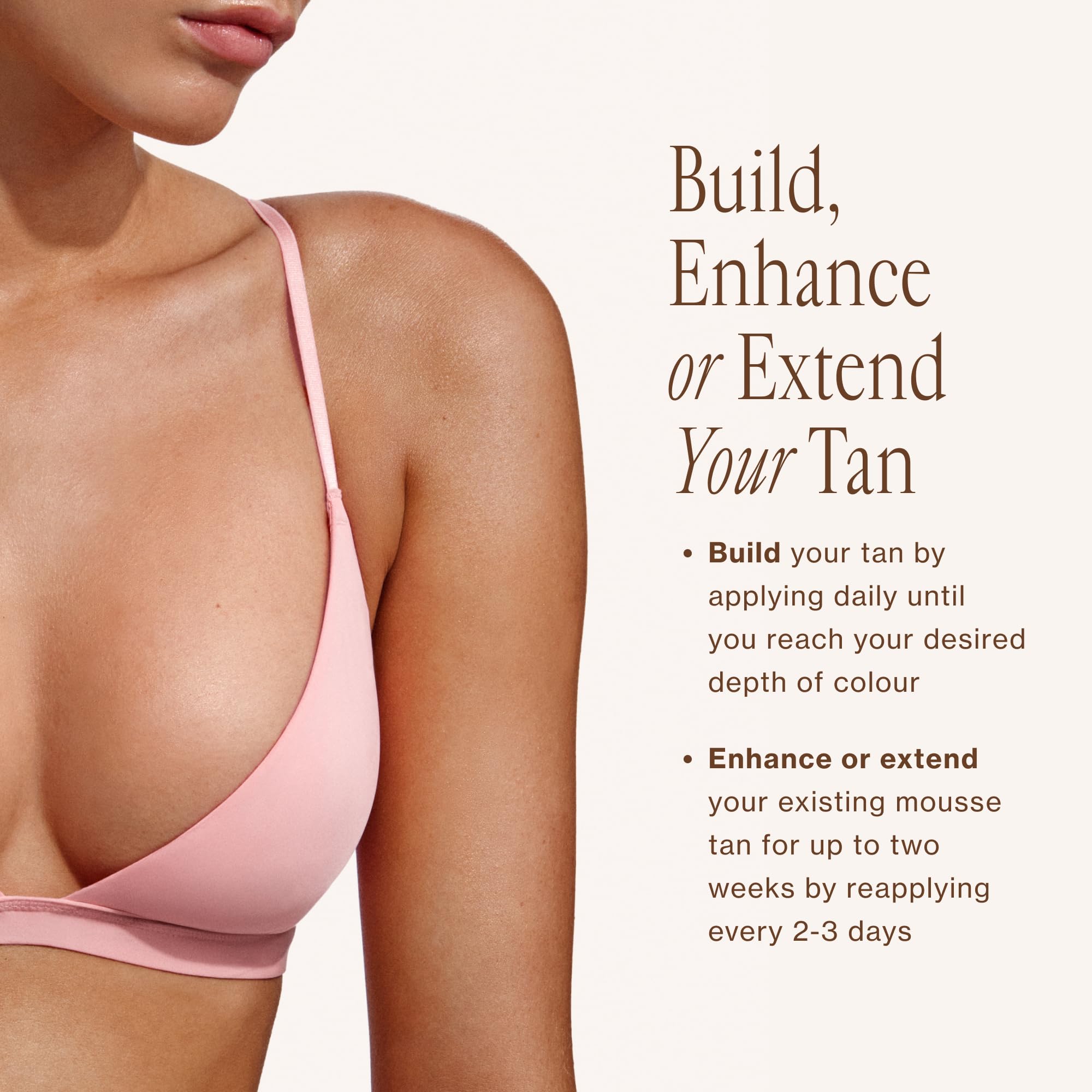 Loving Tan on vanity in bathroom showing daily-routine convenience