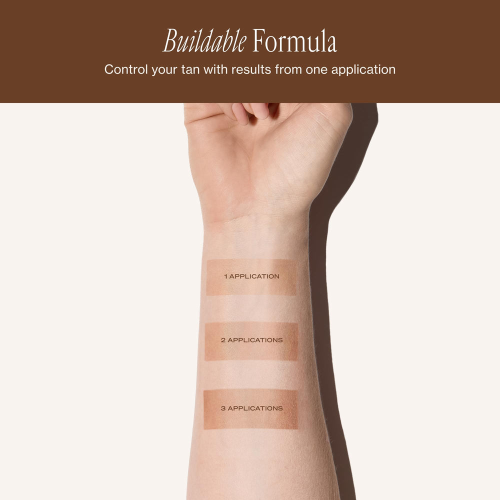 Loving Tan lotion beside mousse showing extender compatibility benefit
