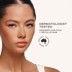 Loving Tan before and after facial comparison showing natural sunless glow
