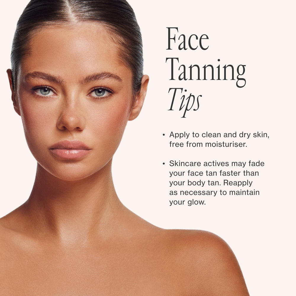 Loving Tan label close-up highlighting ingredients and dermatologist-tested benefit
