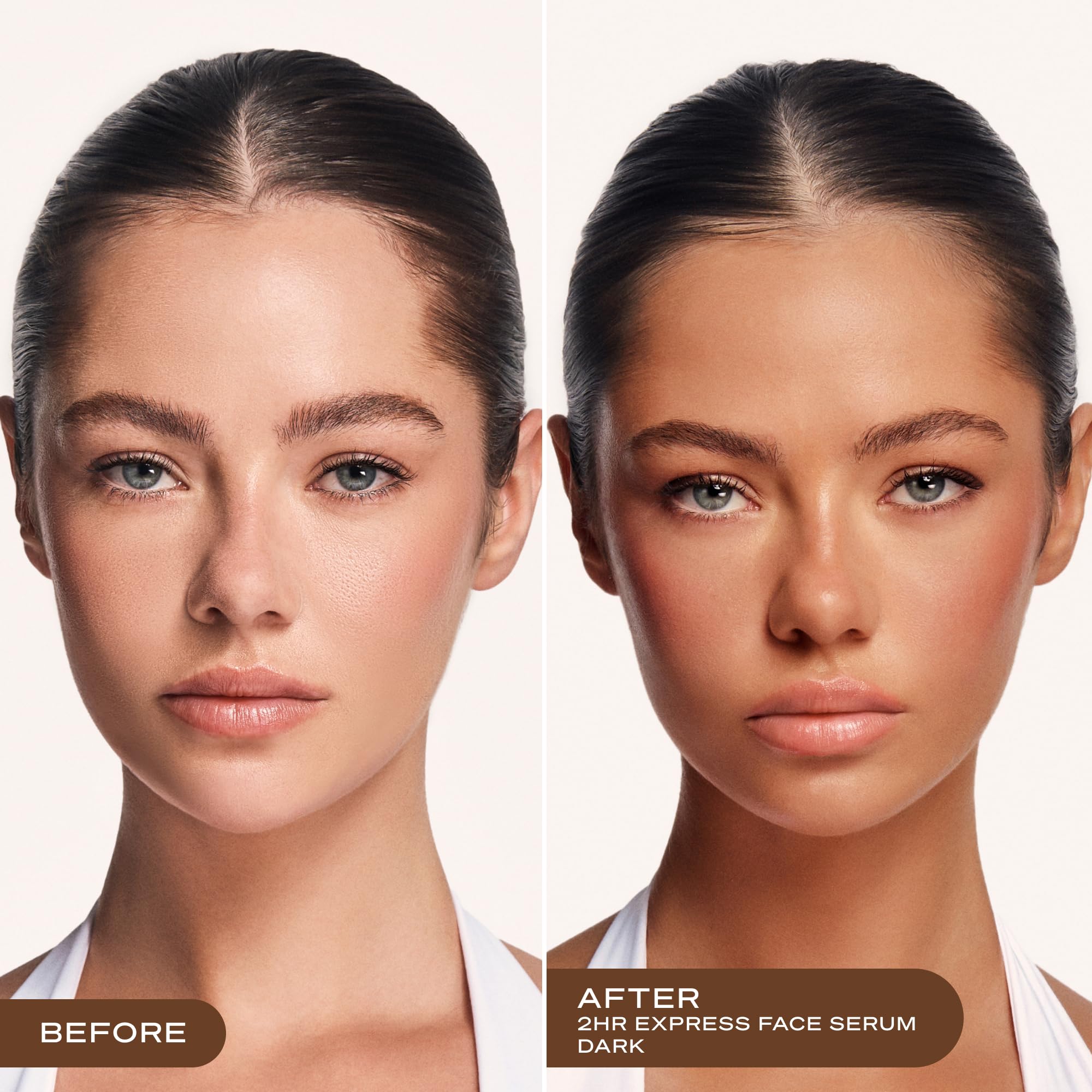 Loving Tan serum texture on skin demonstrating lightweight, hydrating finish