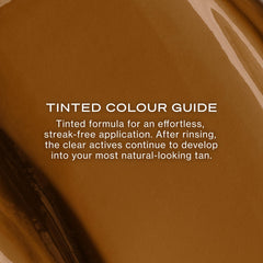 Loving Tan medium being applied with mitt for streak-free even coverage
