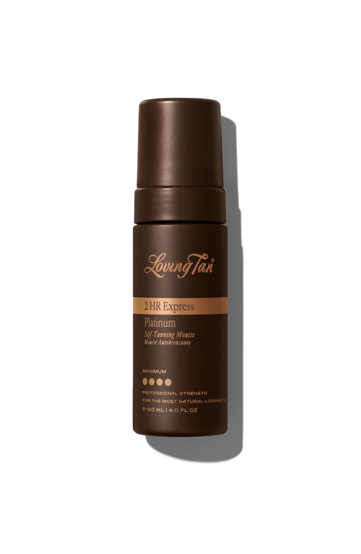 Loving Tan front packaging showing bottle and label for easy identification