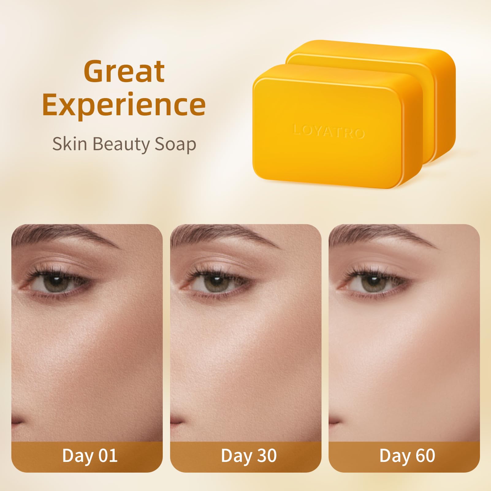 LOYATRO lather in hand demonstrating gentle cleansing action
