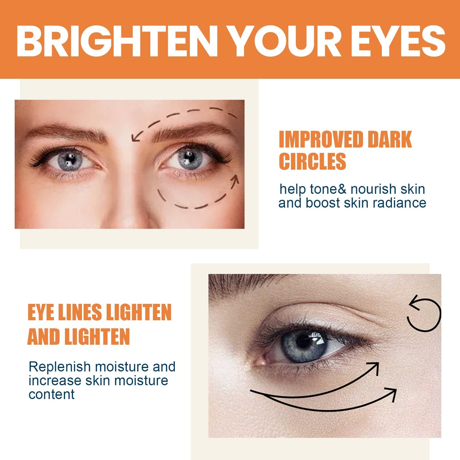 LOYOTICE applying balm under eye demonstrating targeted use benefit: reduces puffiness