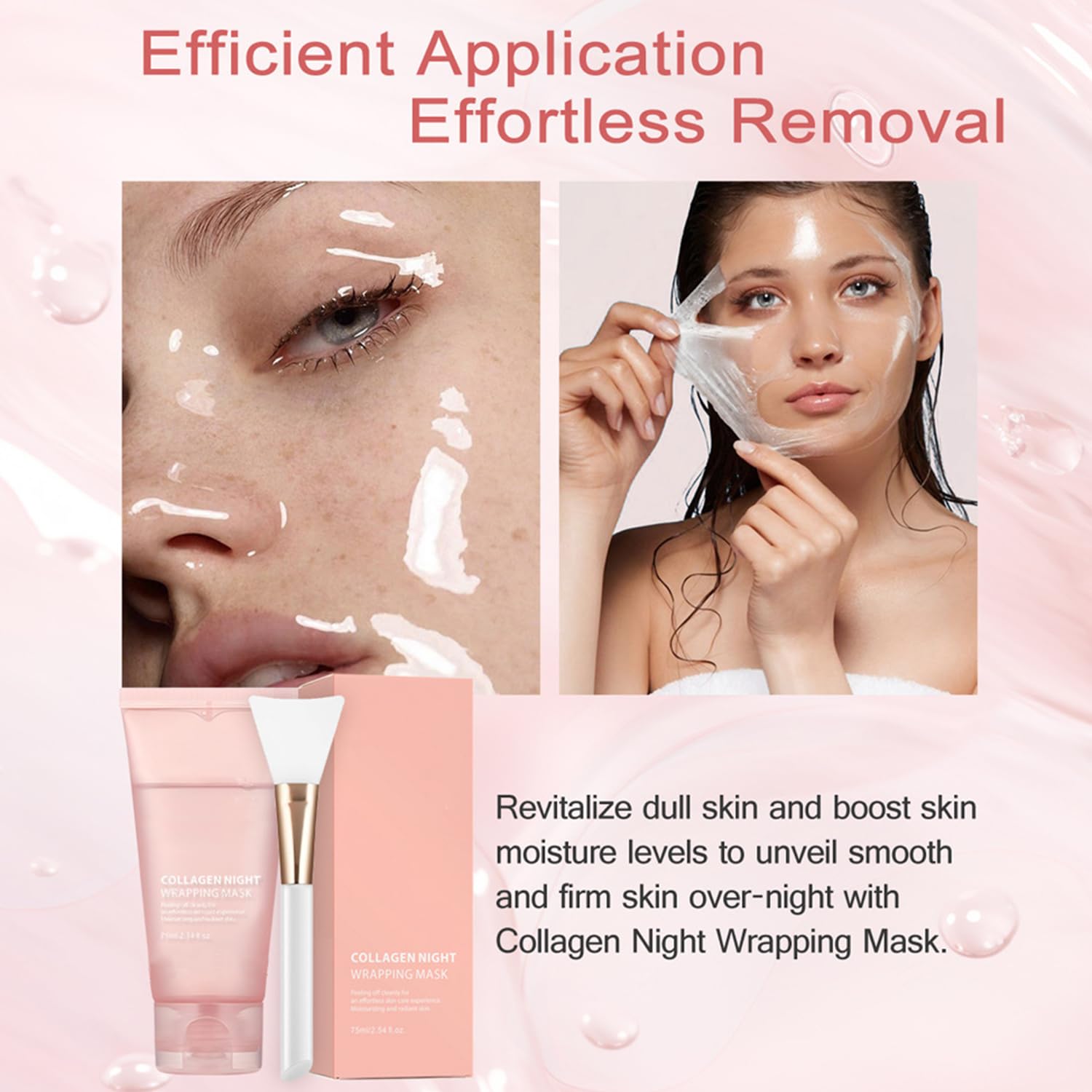 LOYOTICE mask applied on face at night, demonstrating overnight coverage benefit