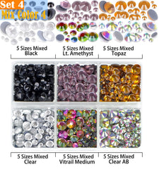 LPBeads stones on fingernails illustrating fine detail and long-lasting sparkle