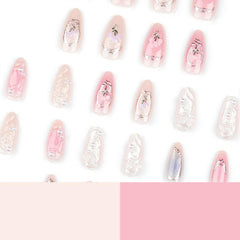 LPOODDNU nails held in hand to show scale and realistic length benefit for choosing sizes