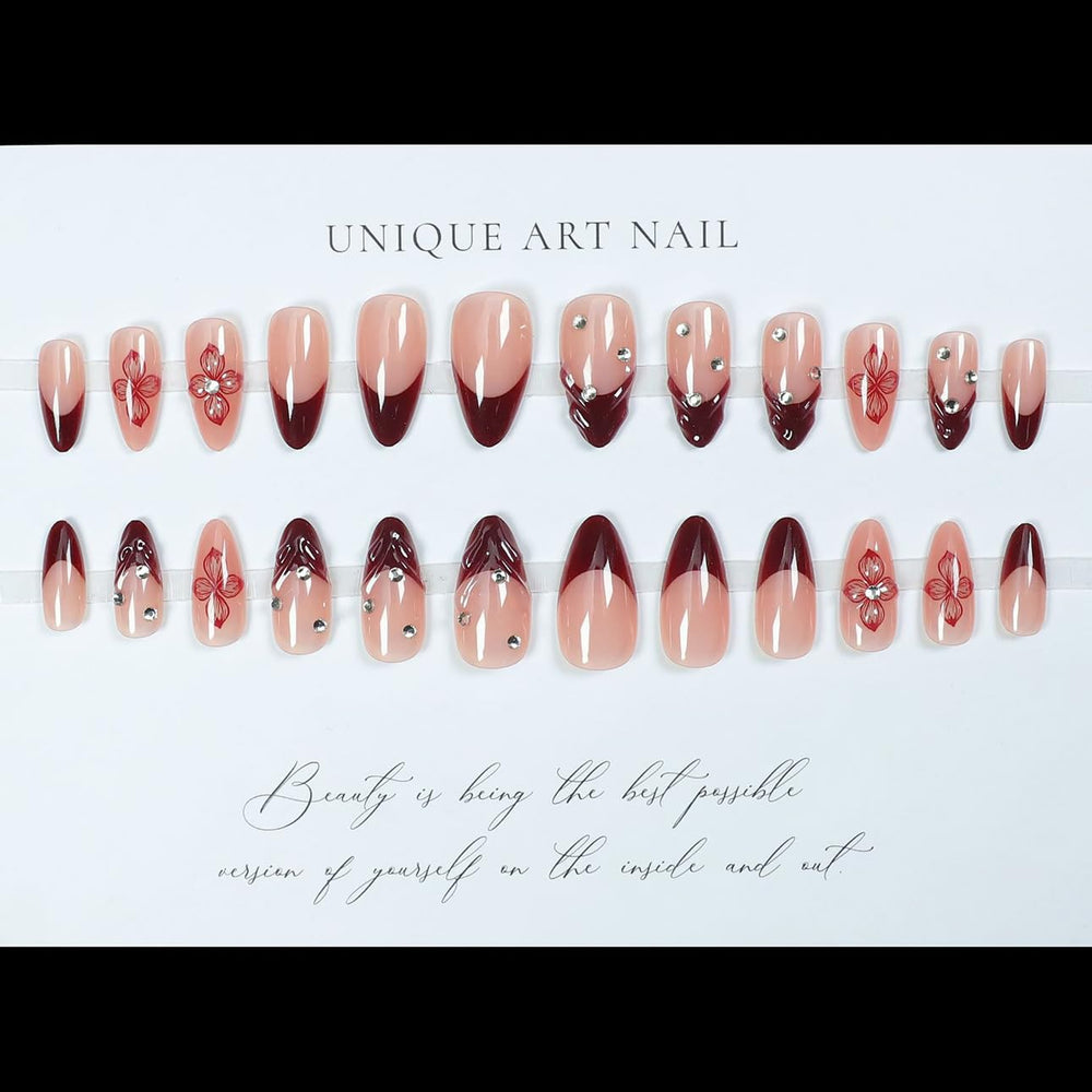 LPOODDNU hand model wearing kit for scale, helps choose correct nail size