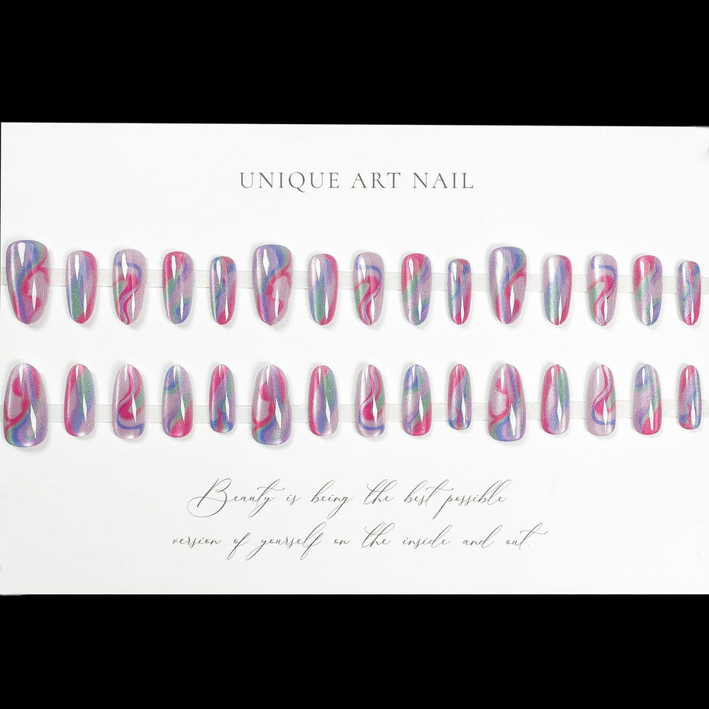 LPOODDNU side view highlighting nail thickness and natural curve benefit