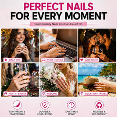 LRKNNO applying adhesive jelly sticker demonstrating fast five-minute manicure