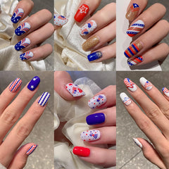 LRKNNO filing excess strip on nail edge for smooth finish and long wear
