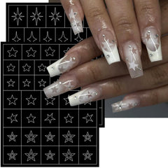 LRKNNO assorted heart butterfly flower flame star templates for creative options benefit