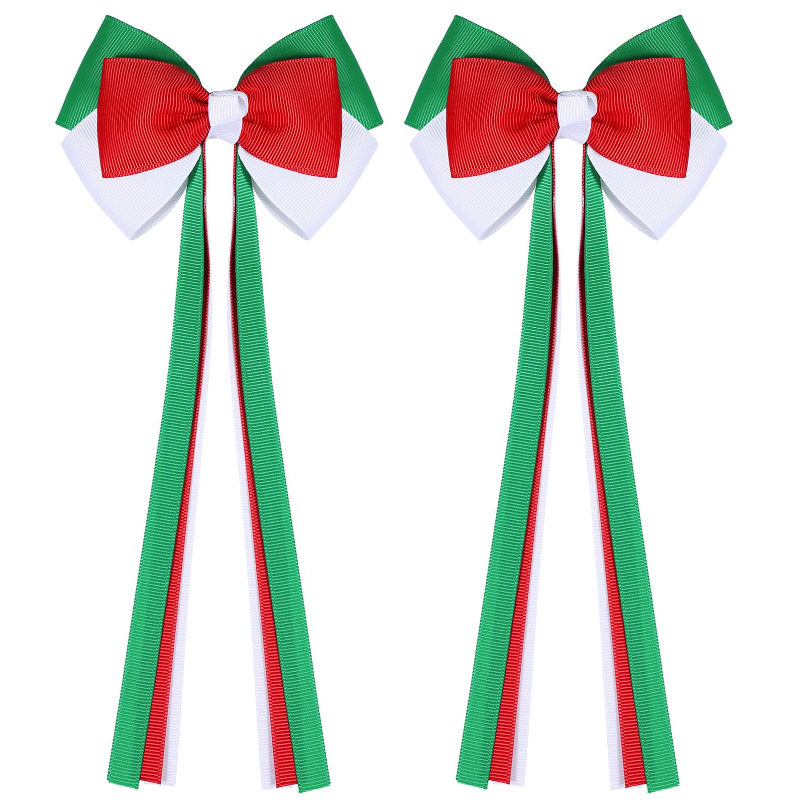LSVOZ front view red green white bows showcasing festive design and quick styling