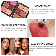LSxia applied on model cheek, natural matte finish and long-wearing benefit
