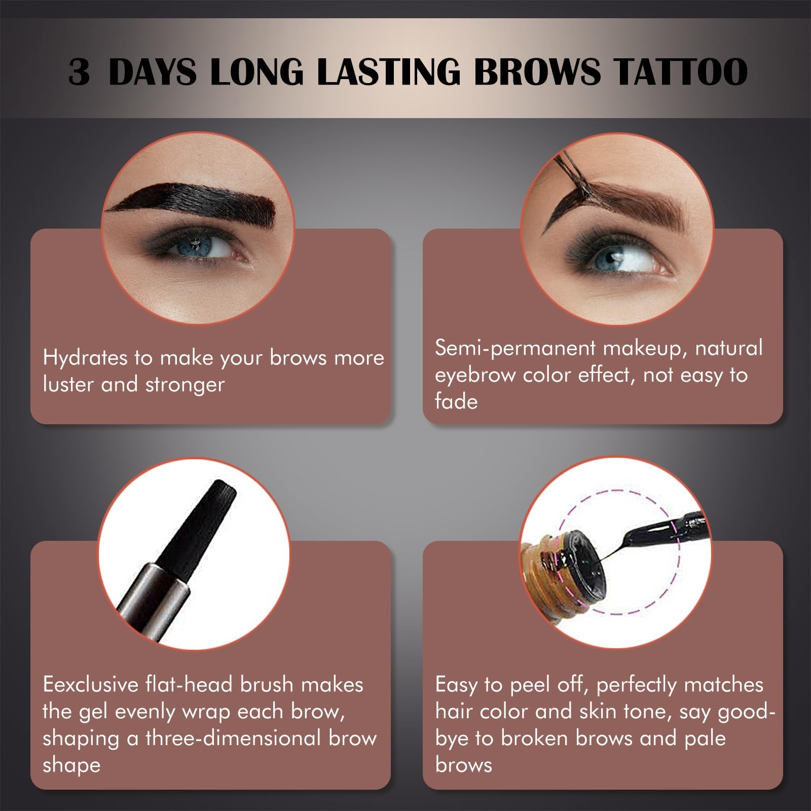 LSxia before and after brows demonstrating fuller natural look