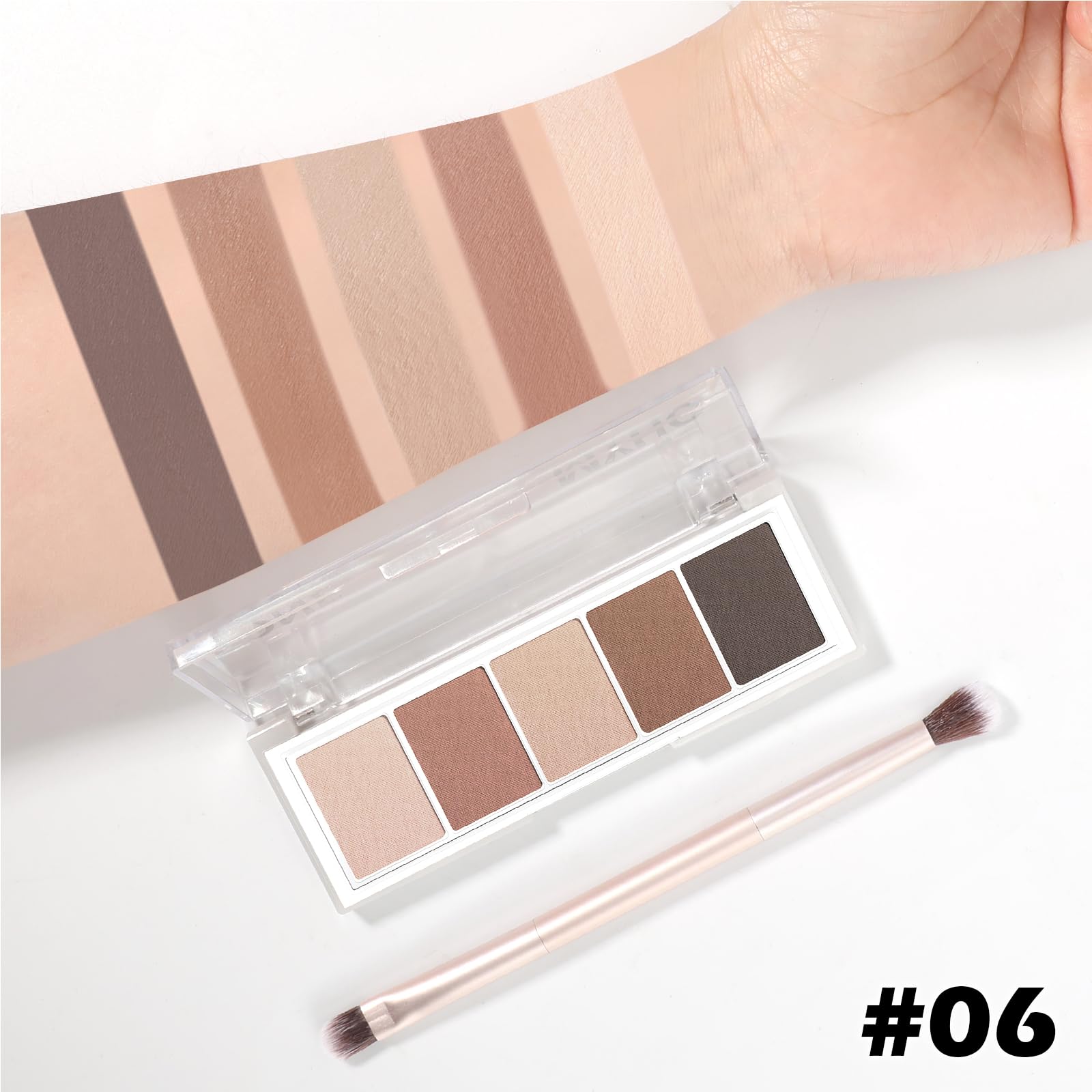 LSxia brush detail beveled edge for precise lining and blending control