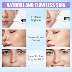 LSxia blended primer on skin demonstrating natural finish