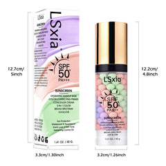 LSxia applied outdoors illustrating daily sun protection