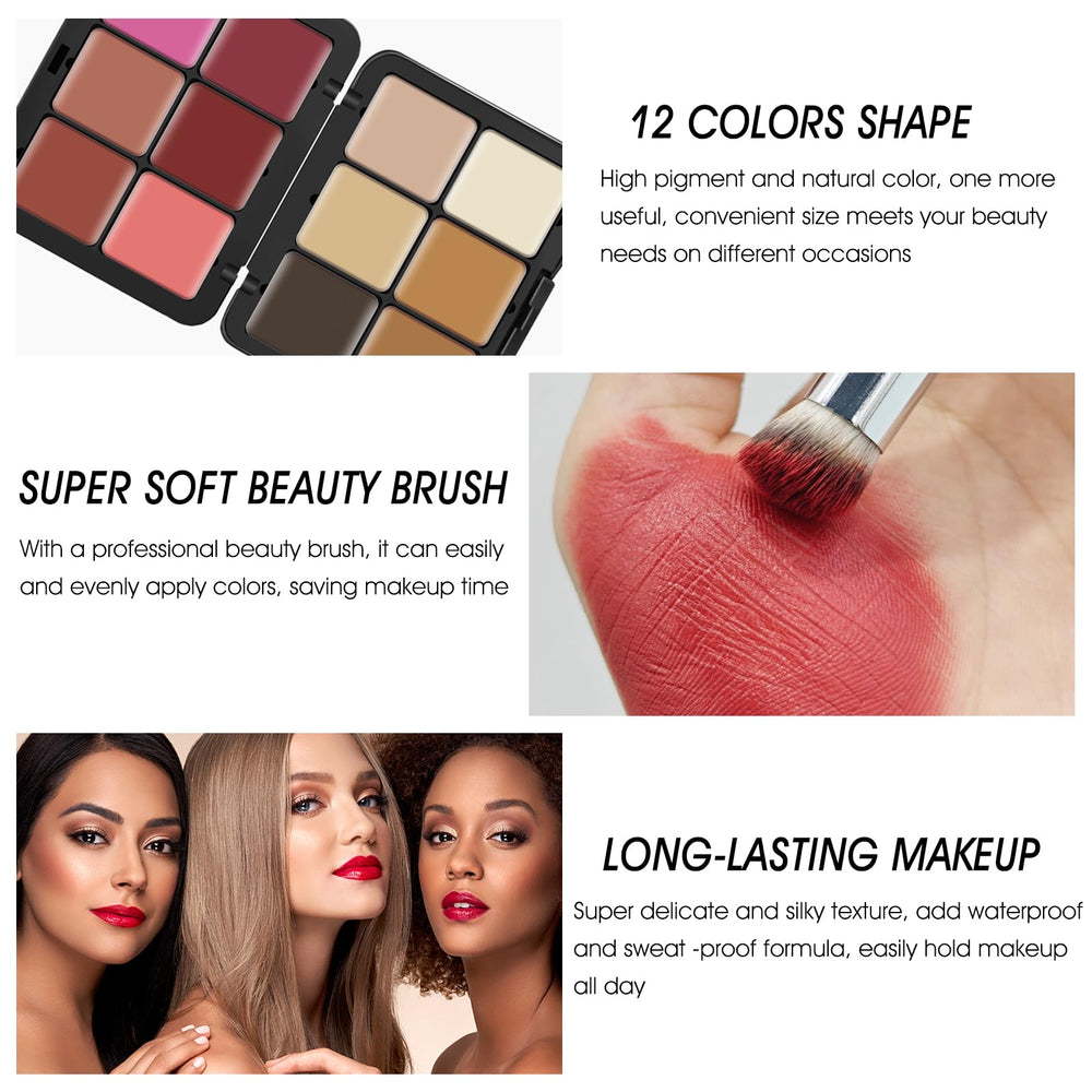 LSxia palette held in hand showing compact size for travel convenience